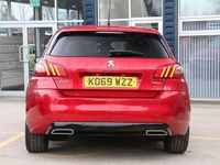 Used Peugeot 308 GT-line 129 HP (94 kW) 2020 Red Hatchback