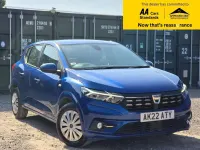 Used Dacia Sandero Comfort 91 HP (66 kW) 2022 Blue Hatchback