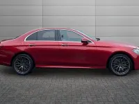 Used Mercedes E220 AMG Line Premium 194 HP (142 kW) 2018 Hyacinth red Sedan