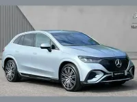 Used Mercedes EQE500 AMG line 300 kW (408 HP) 2025 Metallic paint hightech silver SUV