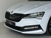 Used Skoda Superb SportlinePlus 190 HP (139 kW) 2022 White Hatchback