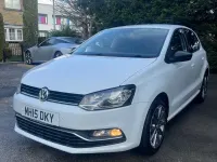 Used VW Polo Design 90 HP (66 kW) 2015 White Hatchback