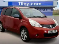 Used Nissan Note N-TEC 110 HP (80 kW) 2010 Red Hatchback