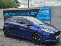 Used Ford Fiesta ST-Line 100 HP (73 kW) 2017 Blue Hatchback