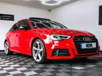 Used Audi S3 Sportback Black Edition 310 HP (228 kW) 2018 Red Hatchback