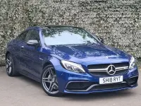 Used Mercedes C63 AMG Premium 476 HP (350 kW) 2018 Blue Coupe