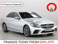 Used Mercedes C220 AMG line 194 HP (142 kW) 2020 Silver Sedan