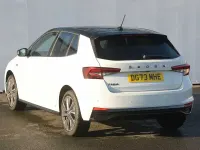Used Skoda Fabia Monte Carlo 147 HP (108 kW) 2023 Moon white metallic body / black magic pearl effect roof Hatchback