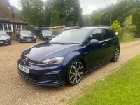 Used VW Golf VII GTI 230 HP (169 kW) 2017 Blue Hatchback