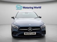 Used Mercedes A250 AMG line 259 HP (190 kW) 2022 Blue Sedan