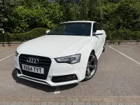 Used Audi A5 Black Edition 177 HP (130 kW) 2014 White Coupe