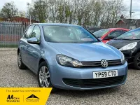 Used VW Golf VI SE 105 HP (77 kW) 2009 Blue Hatchback