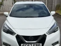 Used Nissan Micra Acenta 71 HP (52 kW) 2018 White Hatchback