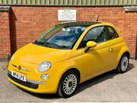 Used Fiat 500 Lounge 69 HP (50 kW) 2014 Yellow Hatchback
