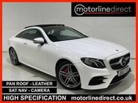 Used Mercedes E220 AMG line 194 HP (142 kW) 2017 White Coupe