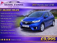 Used Honda Jazz SE 102 HP (75 kW) 2017 Blue Hatchback