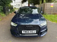 Used Audi A3 S-Line 190 HP (139 kW) 2017 Blue Sedan