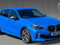 Used BMW M135 Shadowline 302 HP (222 kW) 2021 Blue Hatchback