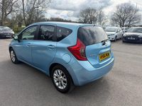 Used Nissan Note Acenta 90 HP (66 kW) 2014 Blue Hatchback
