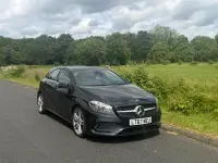 Used Mercedes A200 AMG line 2017 Black Hatchback
