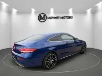 Used Mercedes C220 AMG line 194 HP (142 kW) 2021 Blue Coupe