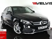 Używany Mercedes C200 AMG line 184 KM (135 kW) 2015 Czarny Sedan/Limuzyna