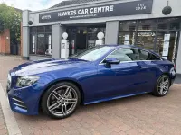 Used Mercedes E220 AMG Line Premium 194 HP (142 kW) 2020 Blue Coupe