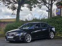 Used Audi A4 S-Line 140 HP (102 kW) 2008 Black Sedan