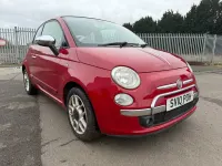 Käytetty Fiat 500 Lounge 2010 Punainen Avoauto