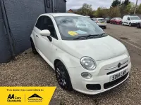 Begagnad Fiat 500 S 69 HK (50 kW) 2014 Vit Halvkombi