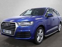 Used Audi Q7 S-Line 218 HP (160 kW) 2017 Blue SUV