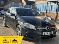 Used Mercedes A180 AMG line 2018 Black Hatchback