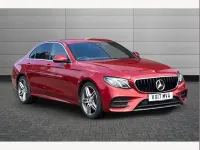Used Mercedes E220 AMG line 194 HP (142 kW) 2017 Red Sedan