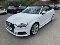 Used Audi A3 Cabriolet S-Line 150 HP (110 kW) 2017 White Cabriolet