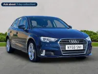 Begagnad Audi A3 Sport 147 HK (108 kW) 2019 Blå Sedan