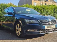 Used Skoda Superb SE 120 HP (88 kW) 2018 Blue Estate