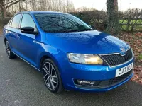 Begagnad Skoda Rapid Sport 110 HK (80 kW) 2017 Blå Halvkombi