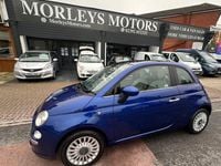 Used Fiat 500 Lounge 69 HP (50 kW) 2009 Blue Cabriolet