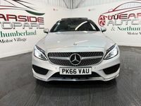 Begagnad Mercedes C250 AMG line 204 HK (150 kW) 2016 Silver Sportkupé