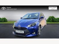 New Toyota Yaris Hybrid 2025 Blue Hatchback