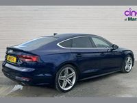 Used Audi A5 Sportback S-Line 190 HP (139 kW) 2019 Blue Hatchback