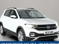 Used VW T-Cross SE 95 HP (69 kW) 2021 White SUV