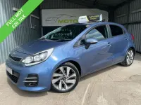 Used Kia Rio 89 HP (65 kW) 2016 Blue Hatchback