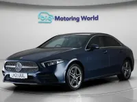 Used Mercedes A250 AMG line 259 HP (190 kW) 2021 Blue Sedan