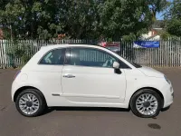 Used Fiat 500 Lounge 69 HP (50 kW) 2014 White Hatchback