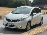 Used Nissan Note Tekna 90 HP (66 kW) 2016 White Hatchback