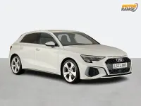 Used Audi A3 S-Line 150 HP (110 kW) 2022 White Sedan