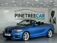 Used BMW 220 M Sport 190 HP (139 kW) 2016 Blue Cabriolet