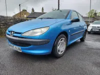 Gebraucht Peugeot 206 75 PS (55 kW) 2000 Blau Kleinwagen
