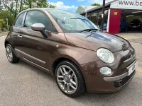 Used Fiat 500 75 HP (55 kW) 2009 Brown Hatchback
